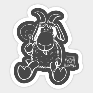 Sheep ram - Miss you Sticker